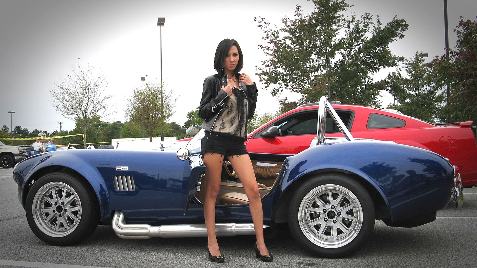 Wallpaper Abyss Explore The Collection Ford Mustang - Shelby Cobra 427 Girl , HD Wallpaper & Backgrounds