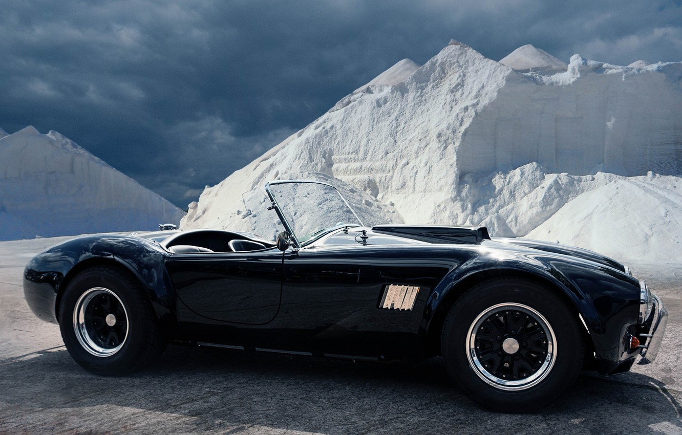 Photo Wallpaper Black, Roadster, Sports Car, Ac Shelby - Fond D Écran Ac Cobra , HD Wallpaper & Backgrounds