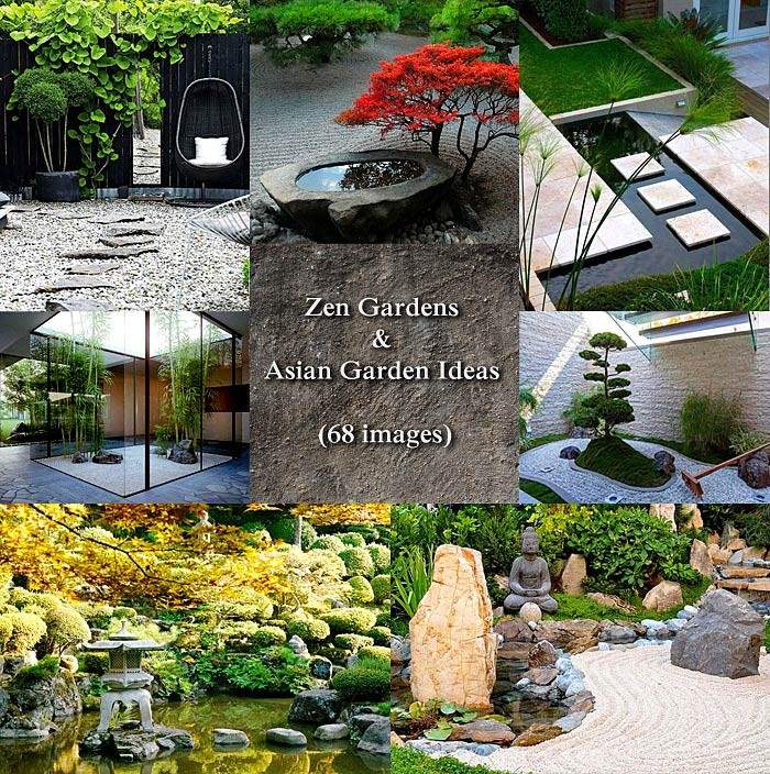 Zen Gardens Asian Garden Ideas 68 Images Interiorzine - Zen Rock Garden Ideas , HD Wallpaper & Backgrounds