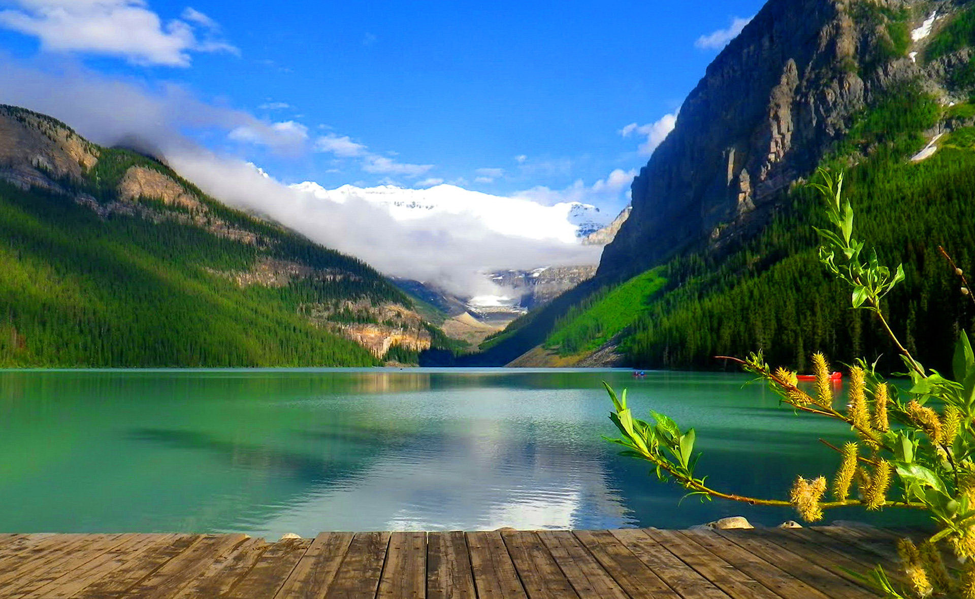 Lake Louise-alberta, Canada Desktop Background - Canada Desktop Background , HD Wallpaper & Backgrounds