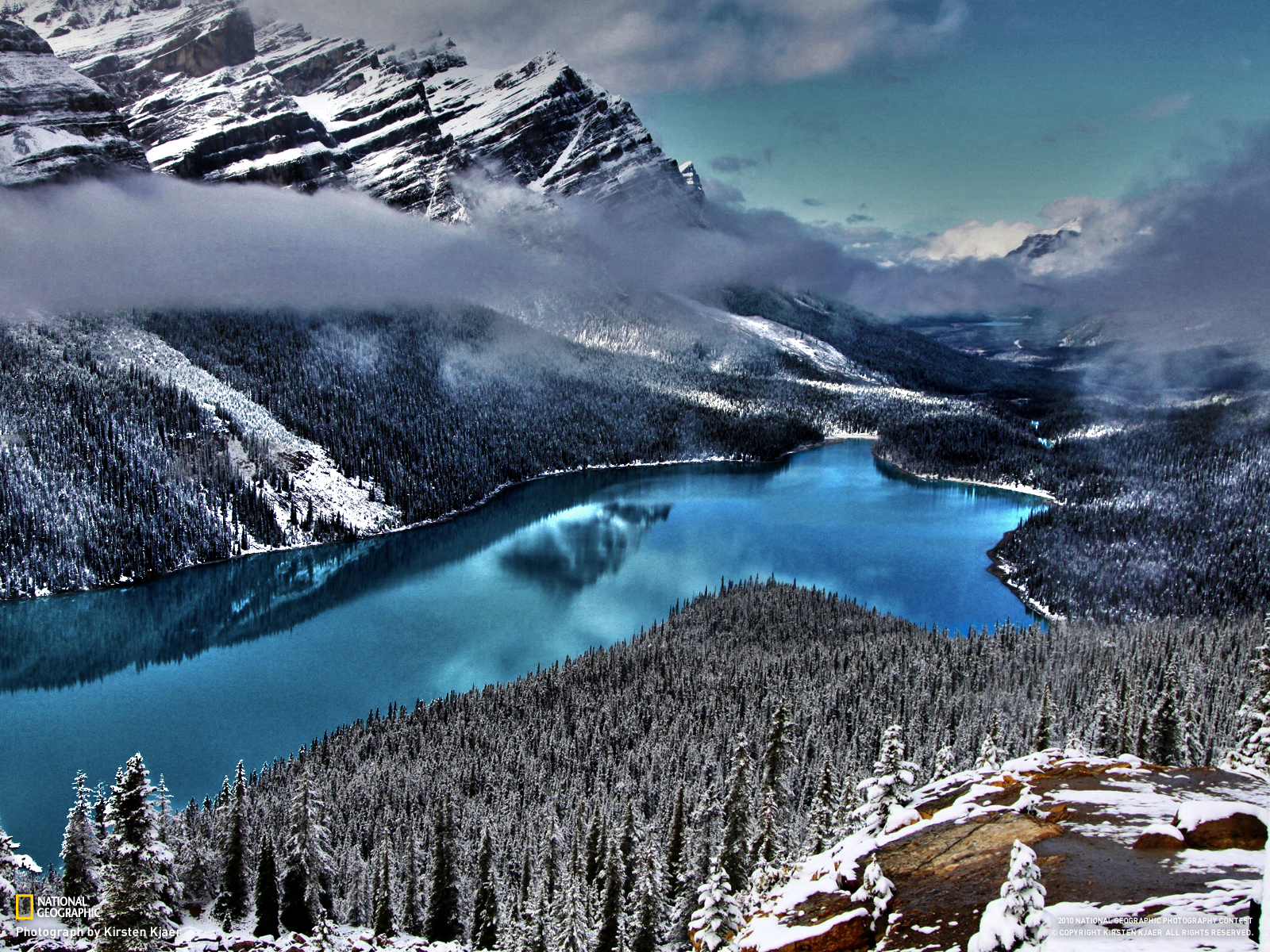 Mountain Lake Wallpaper - Peyto Lake , HD Wallpaper & Backgrounds