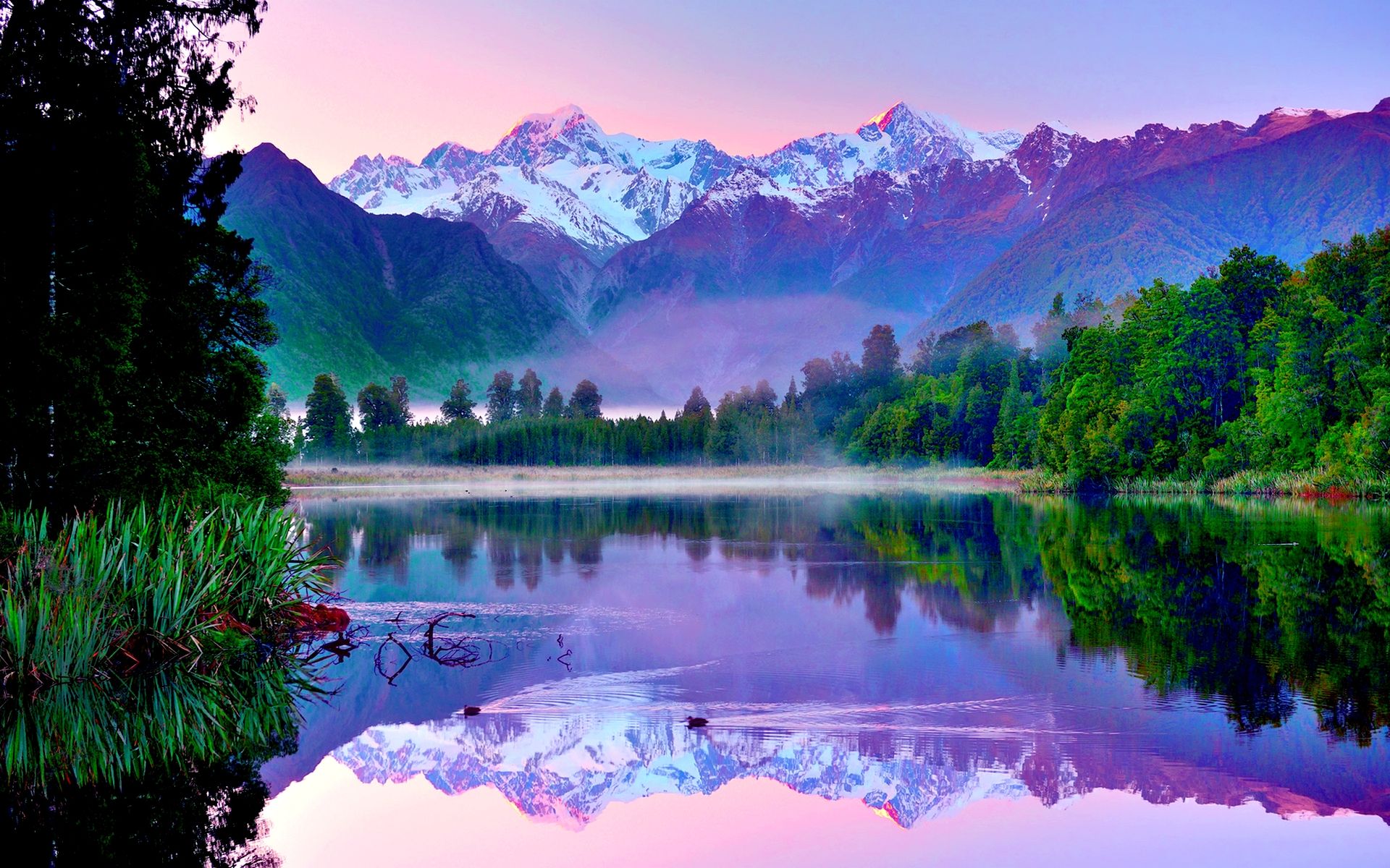 Mountain Lake Wallpapers - Lake Matheson , HD Wallpaper & Backgrounds