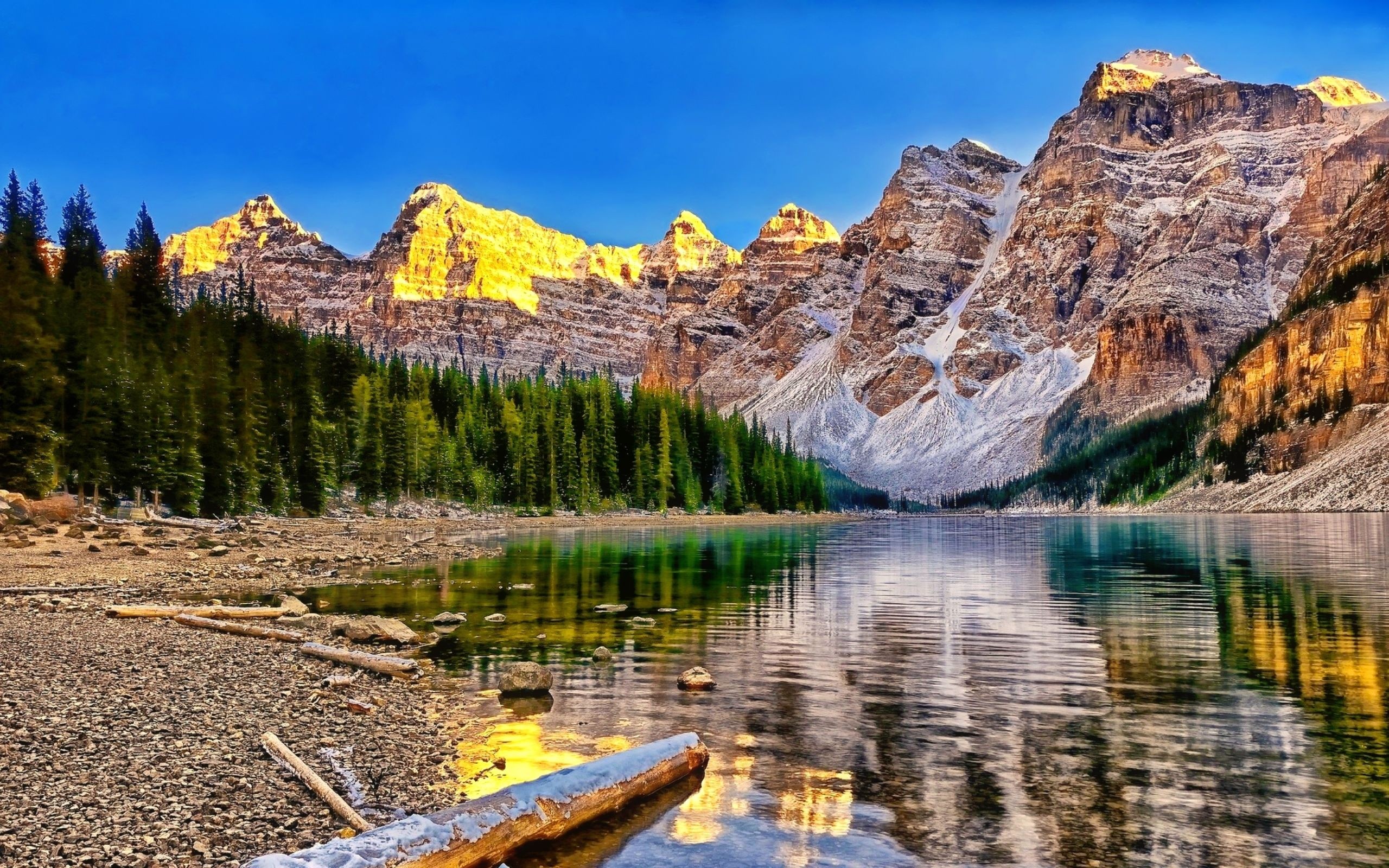 Alberta Reflection Canada Trees Mountains Water Lake - Beautiful Alberta , HD Wallpaper & Backgrounds
