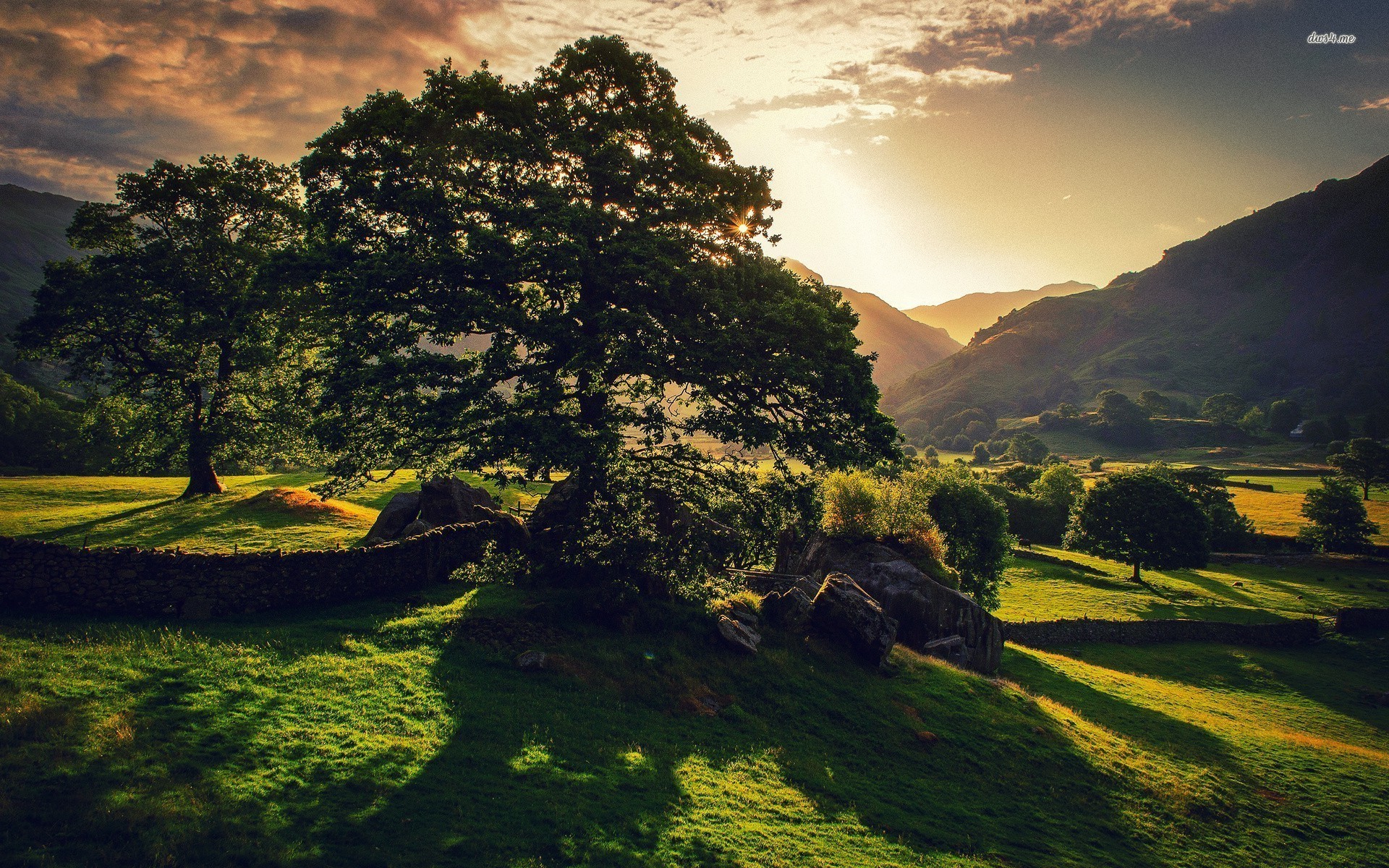 Great Langdale In The Lake District National Park Wallpaper - Peak District Hd Background , HD Wallpaper & Backgrounds