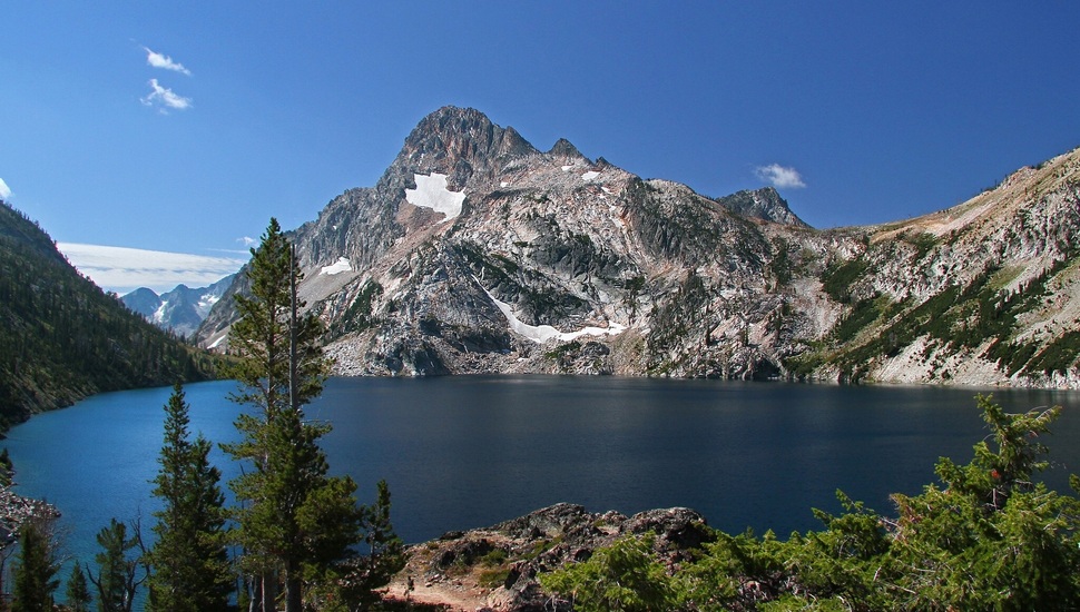 Idaho, Sawtooth Lake, Mountain Lake, Idaho, Mount Regan, - Sawtooth Lake , HD Wallpaper & Backgrounds