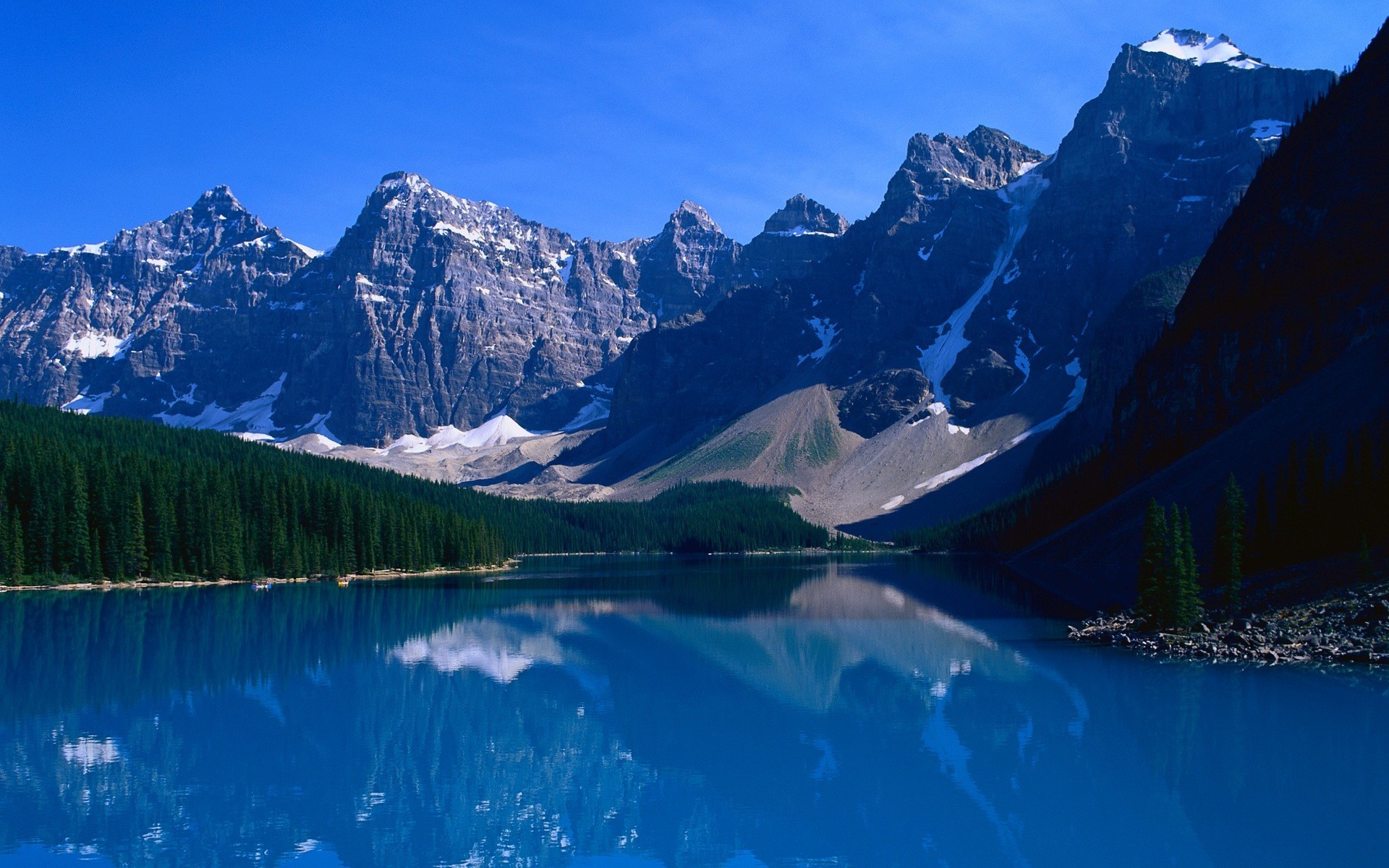 Moraine Lake, Lake, Nature, Landscape, Mountain, Water, - High Res Banff Mountains , HD Wallpaper & Backgrounds