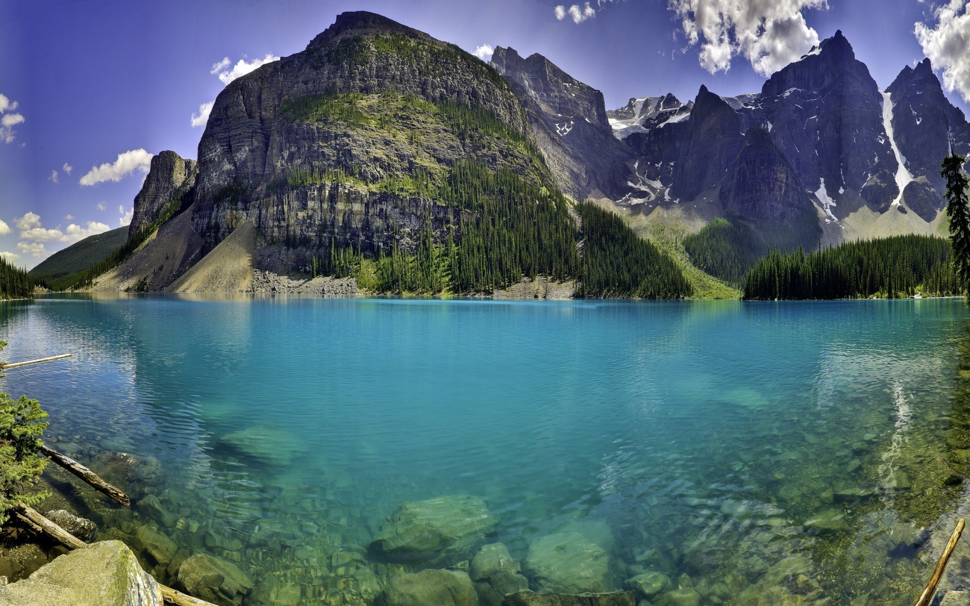 Beautiful Moraine Lake In Banff National Park, Alberta, - Canada Nature , HD Wallpaper & Backgrounds