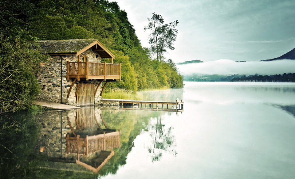 Lake House In Japan - Japan Lake , HD Wallpaper & Backgrounds