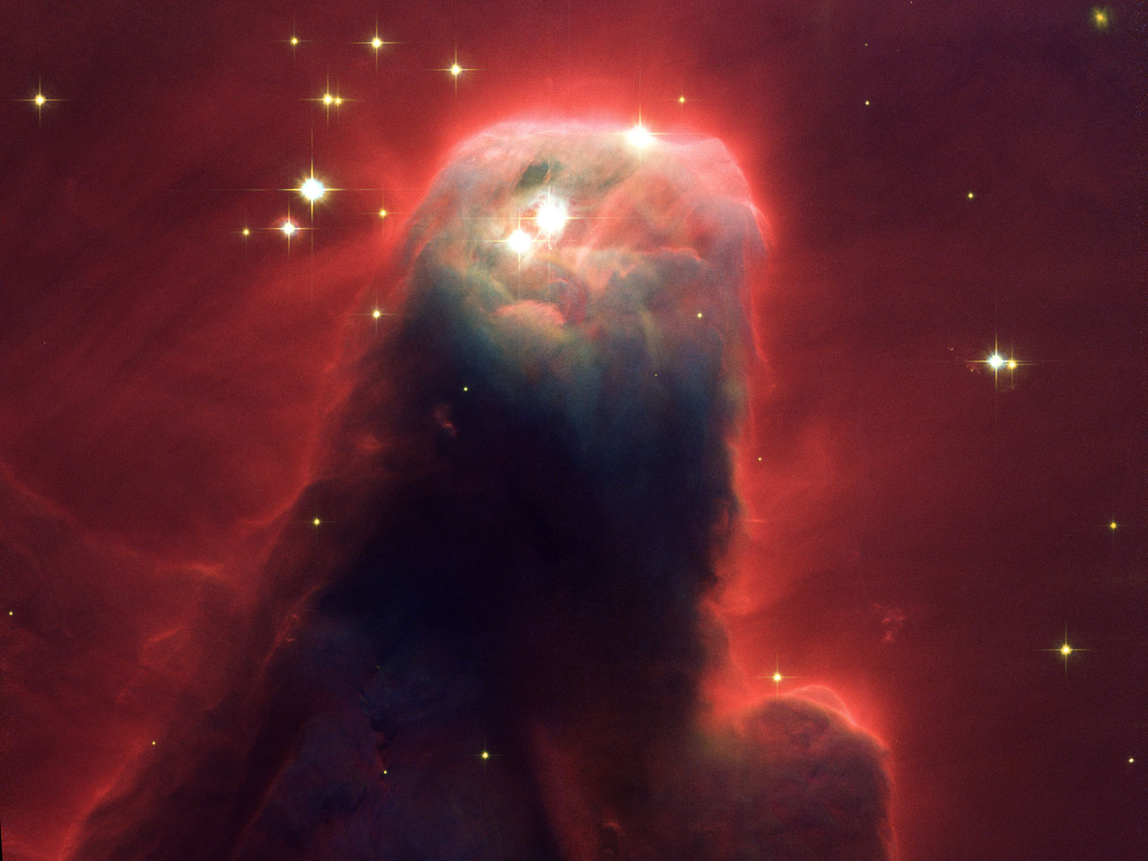 Hubble's Newest Camera Images Ghostly Star-forming - Cone Nebula , HD Wallpaper & Backgrounds