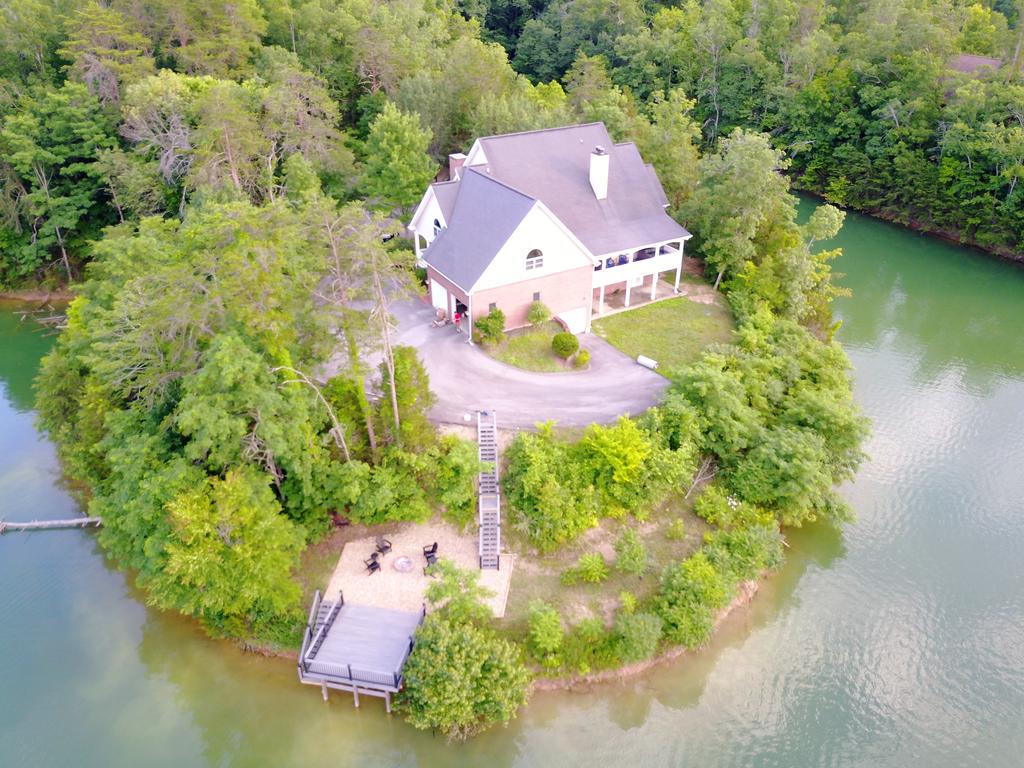 A Bird's-eye View Of Smokie Mountain Lake House - Mountain Lake House , HD Wallpaper & Backgrounds