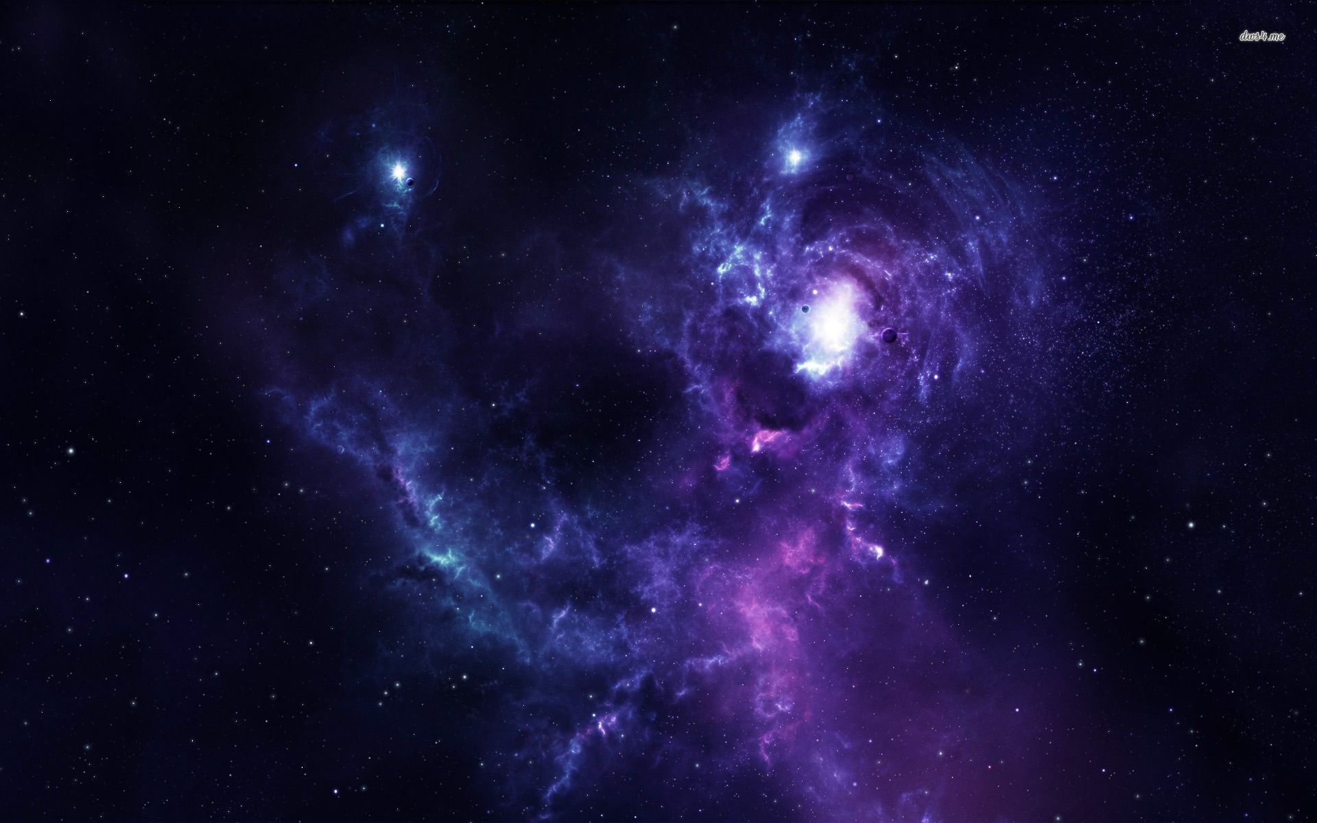 Purple Nebula Wallpaper - Outer Space , HD Wallpaper & Backgrounds