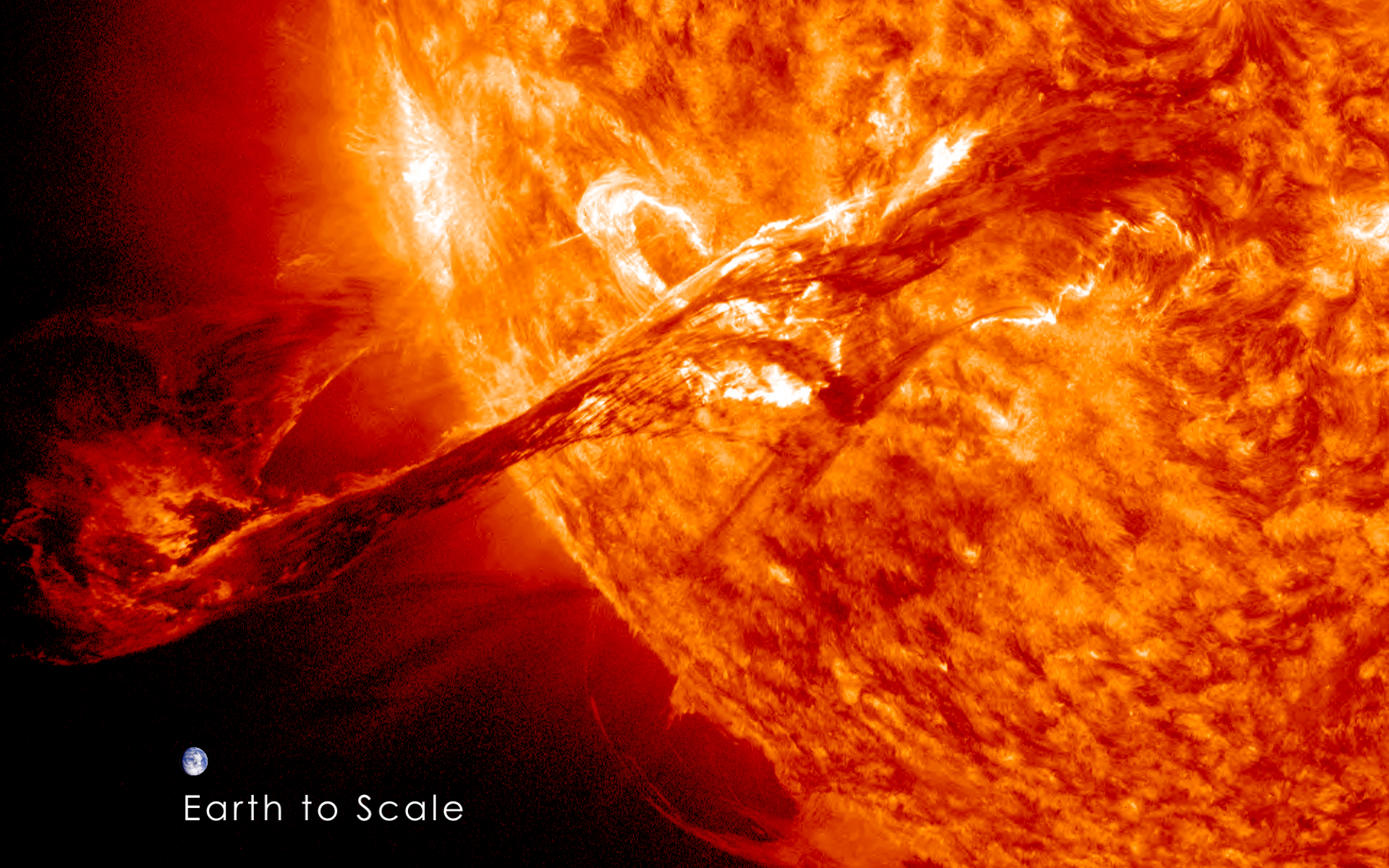Prev - Solar Flare Size Compared To Earth , HD Wallpaper & Backgrounds