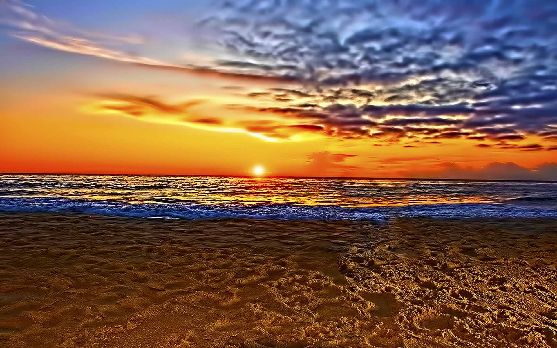 Hd Just Beautiful Wallpaper, Beach, Sky, Sea, Sunset