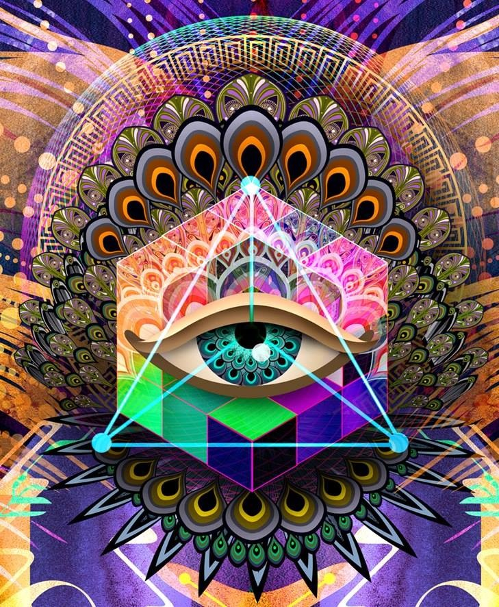 Download - Psychedelic Third Eye , HD Wallpaper & Backgrounds