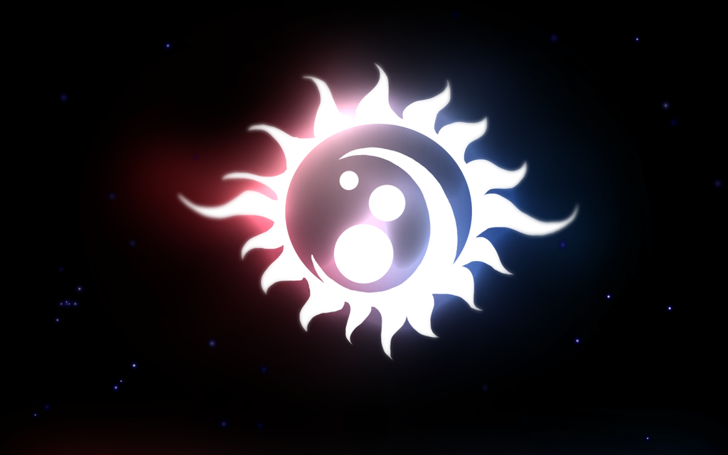 Sun And Moon Wallpaper - Stars And Moon Logo , HD Wallpaper & Backgrounds