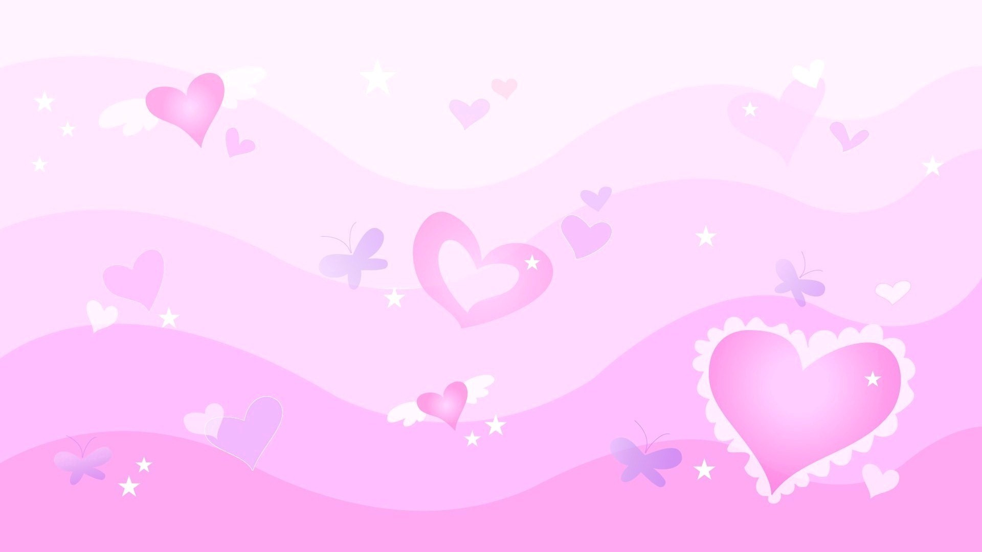 Pink Hearts Wallpaper - Pink Heart Background Hd , HD Wallpaper & Backgrounds