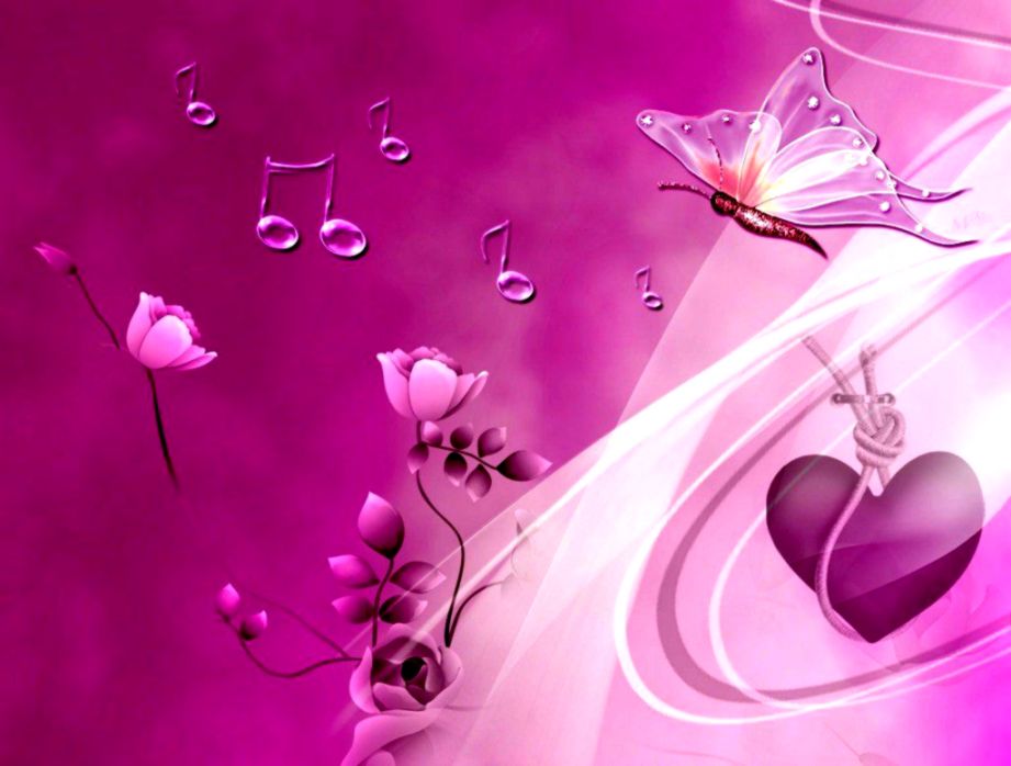 Butterflies Wallpaper Pink Heart And Butterflies Wallpapers - Pink Butterfly , HD Wallpaper & Backgrounds