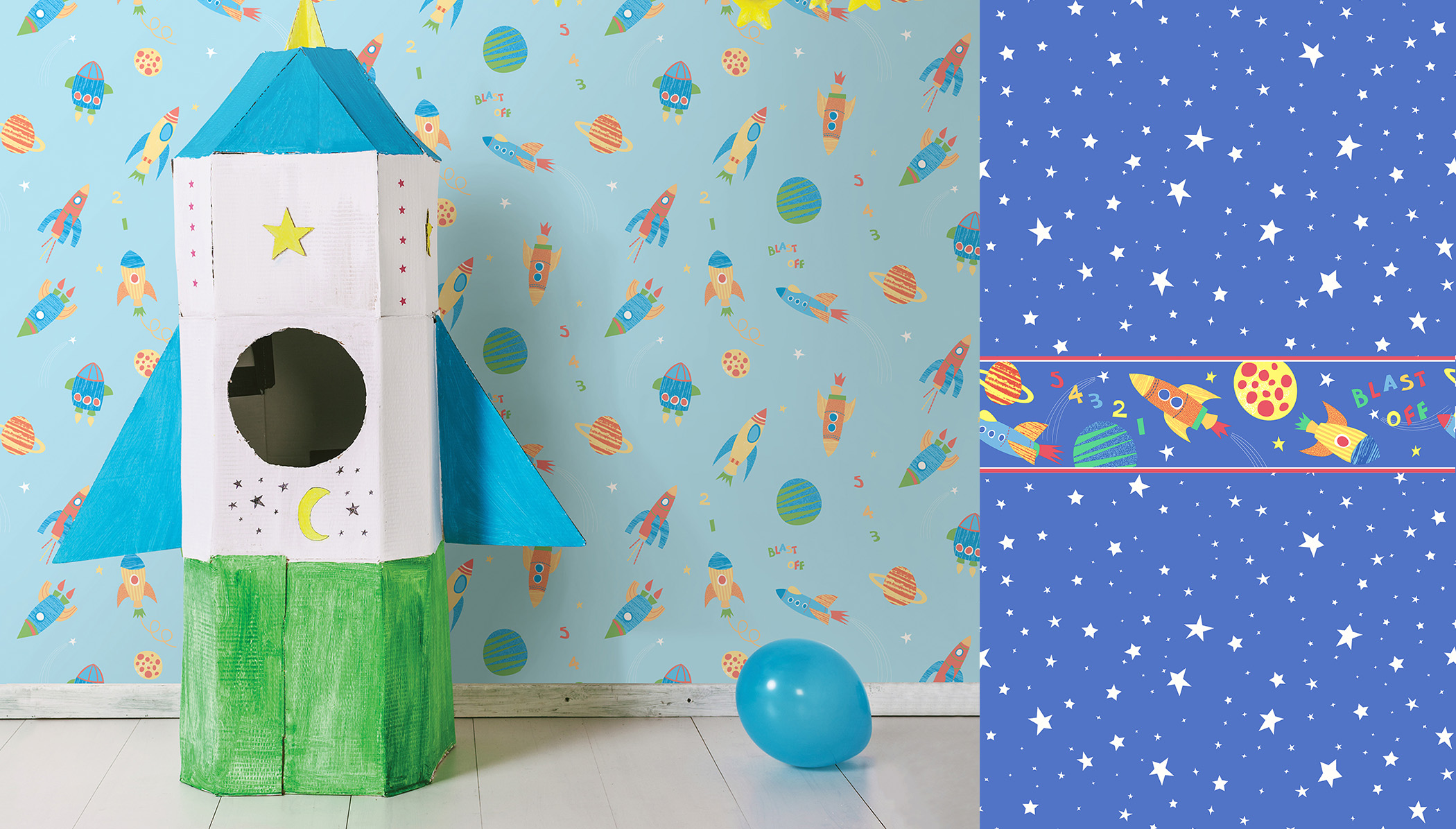 Children's Outer Space Wallpaper - Wallpaper , HD Wallpaper & Backgrounds
