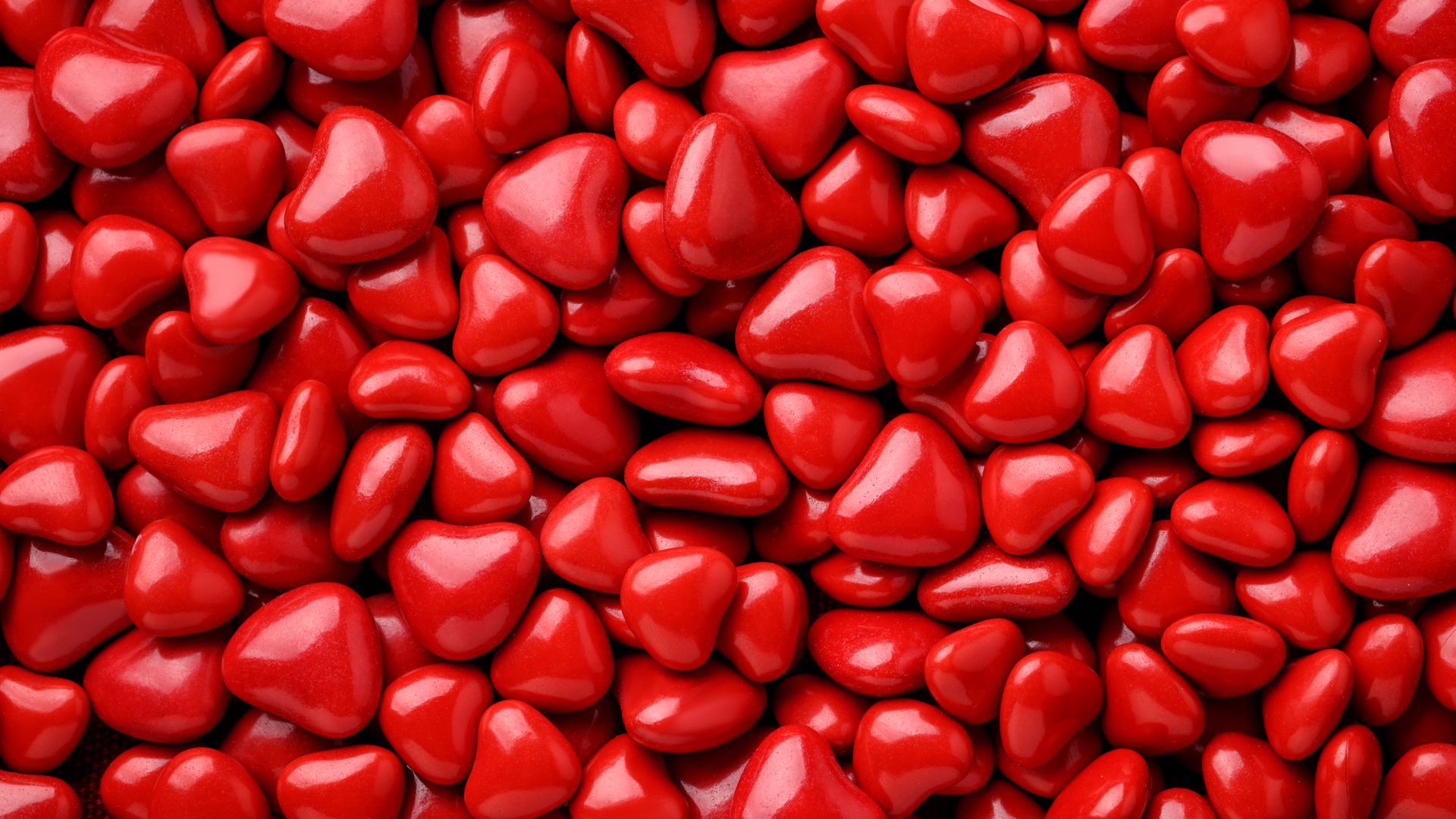 Red Heart Candies Hd Wallpaper - Red Wallpaper Hd Android , HD Wallpaper & Backgrounds