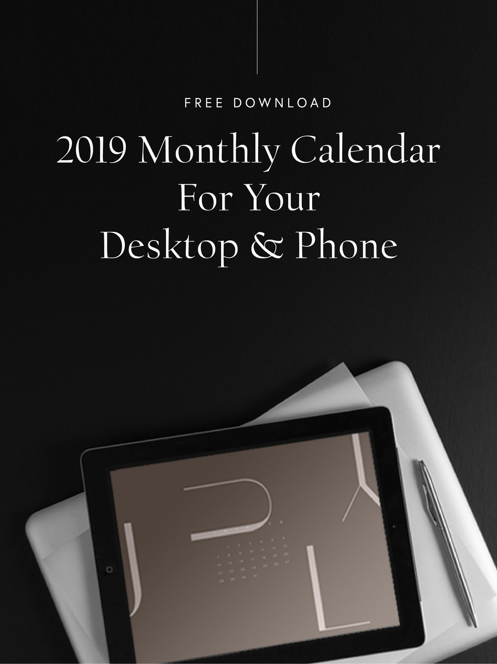 Free 2019 Desktop And Mobile Calendar Blog Post Sidebar , HD Wallpaper & Backgrounds