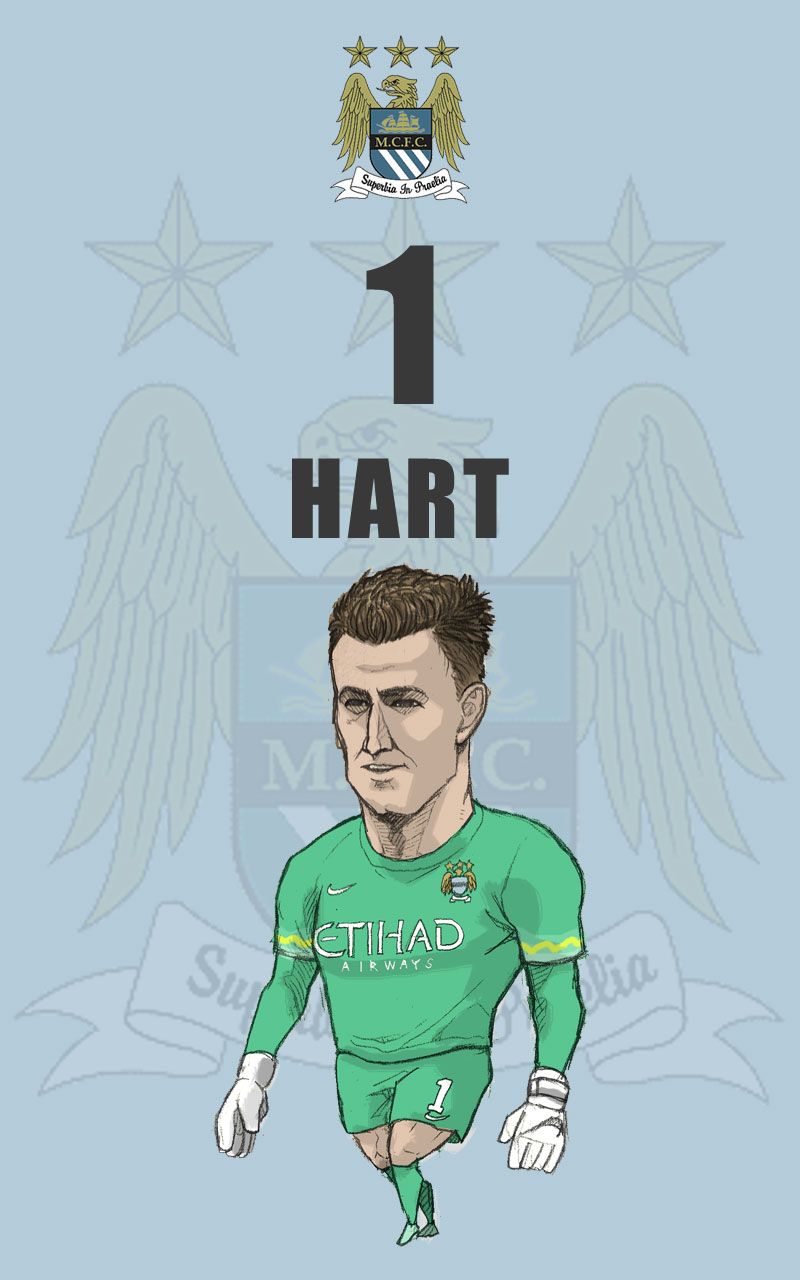 Manchester City Fan Art For Mobile Wallpaper Joe Hart - Manchester City , HD Wallpaper & Backgrounds
