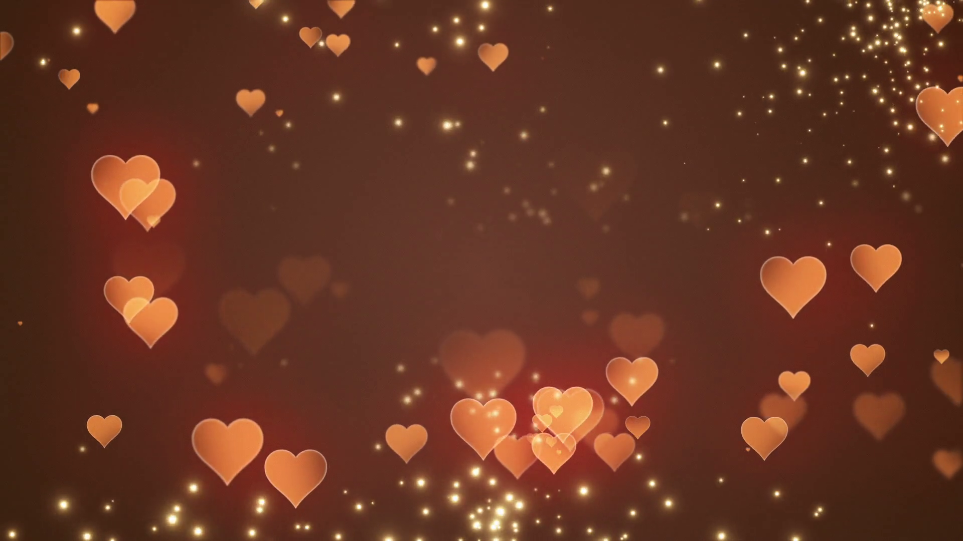 Floating Little Hearts Glowing Twinkling Sparkling - Background Sparkling Light Cute Particles , HD Wallpaper & Backgrounds
