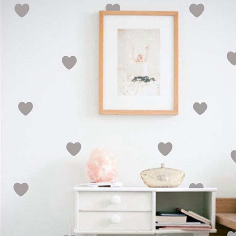Details About Little Hearts Wall Stickers Removable - Girls Room Heart Stickers , HD Wallpaper & Backgrounds