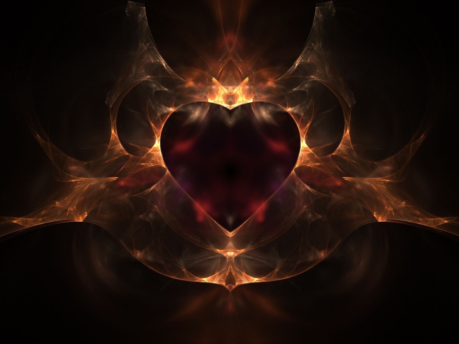 Fire Heart Wallpaper Abstract Other Wallpapers - Black Heart On Fire , HD Wallpaper & Backgrounds
