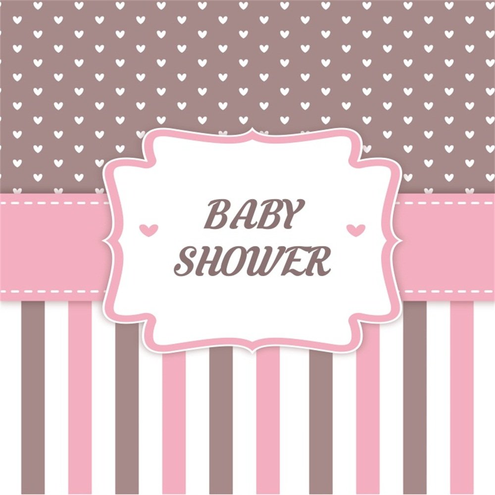 Lfeey 5x5ft Baby Shower Backdrop Little Hearts Pattern - Label , HD Wallpaper & Backgrounds