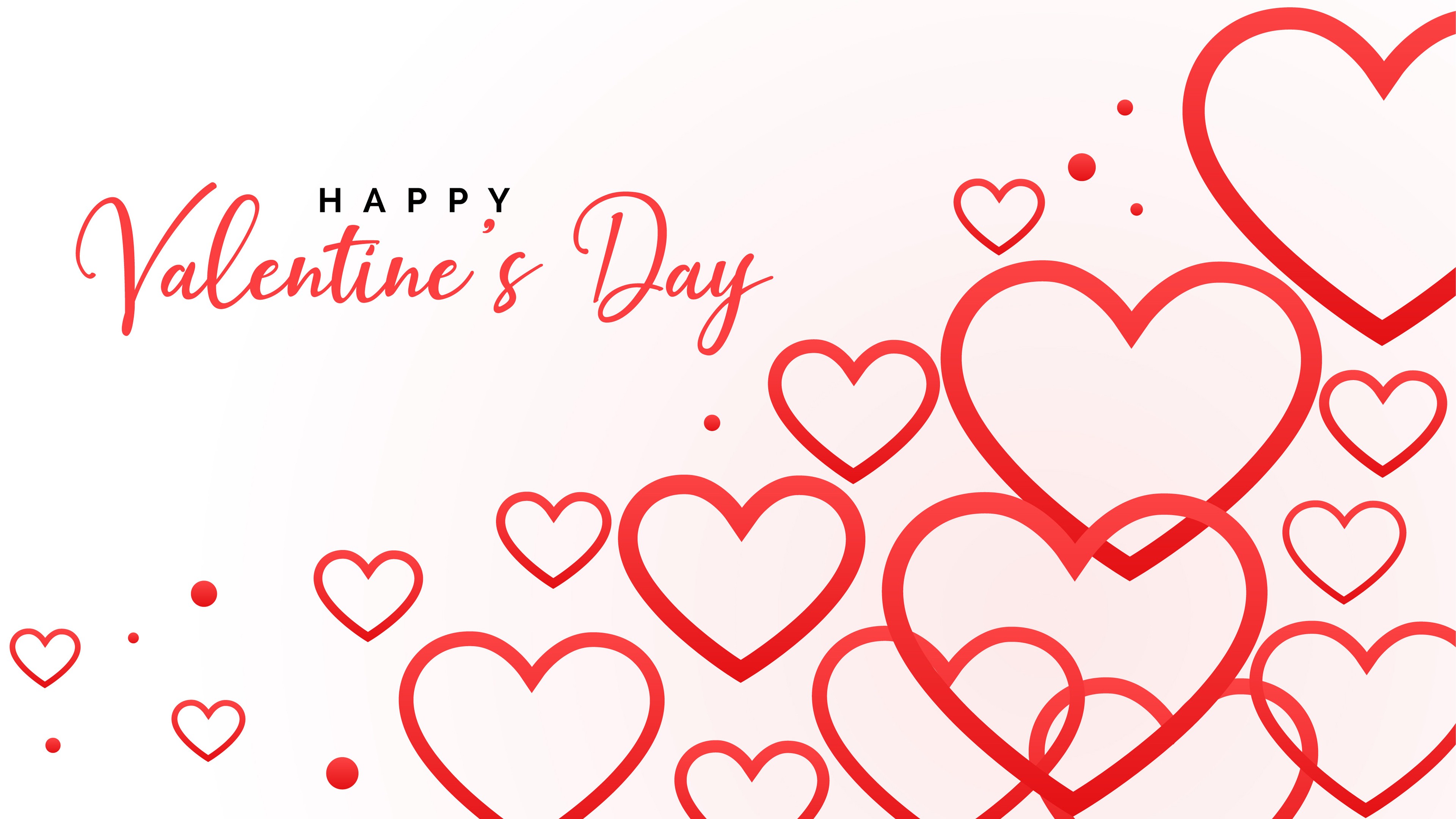 Valentine Day Photo With Red Heart Wallpaper - Linea De Corazones , HD Wallpaper & Backgrounds