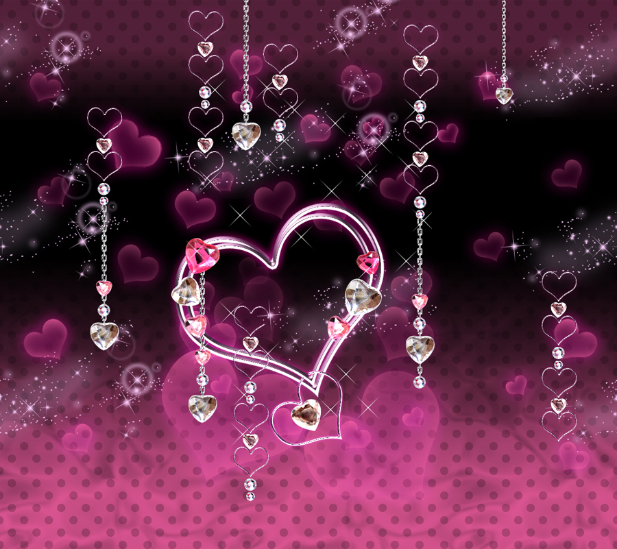 Diamond Heart Wallpapers Px, - Pink Heart Diamond Background , HD Wallpaper & Backgrounds