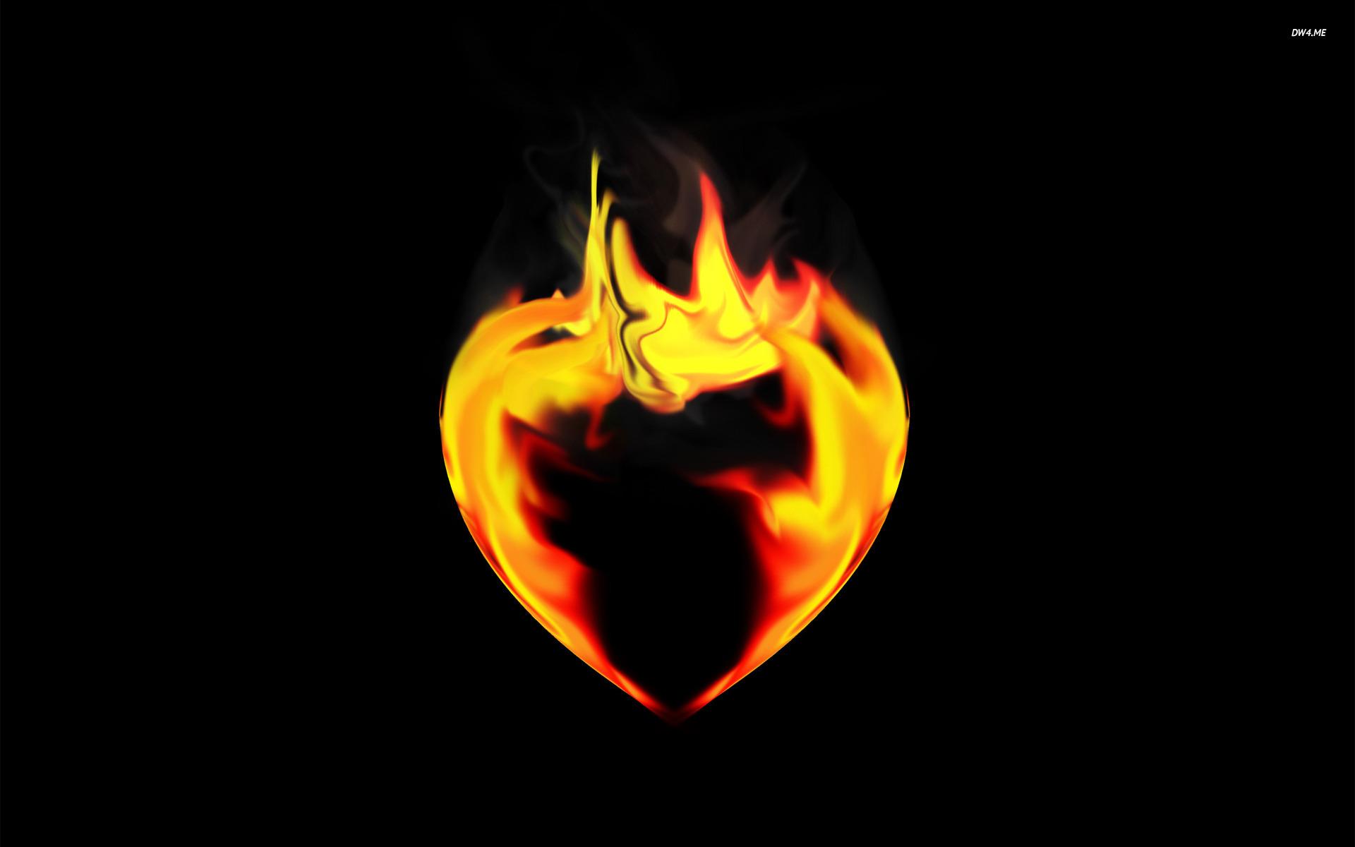 Flaming Fire Heart Wallpaper Www Imgspeedy Com - Flame , HD Wallpaper & Backgrounds