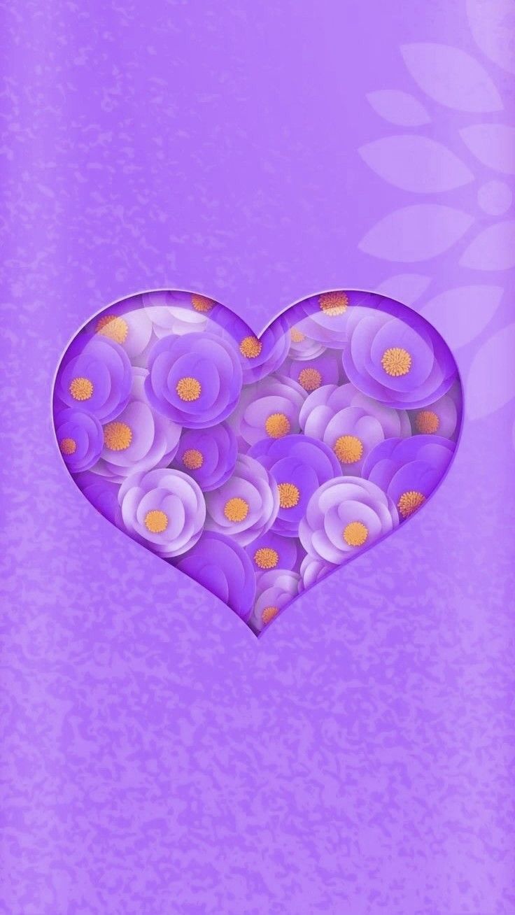 Lavender Heart - Heart Wallpaper New , HD Wallpaper & Backgrounds