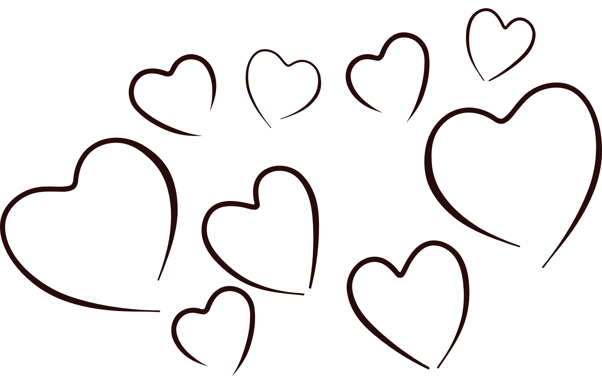 Hearts Black And White Clipart - Hearts Clipart Black And White , HD Wallpaper & Backgrounds