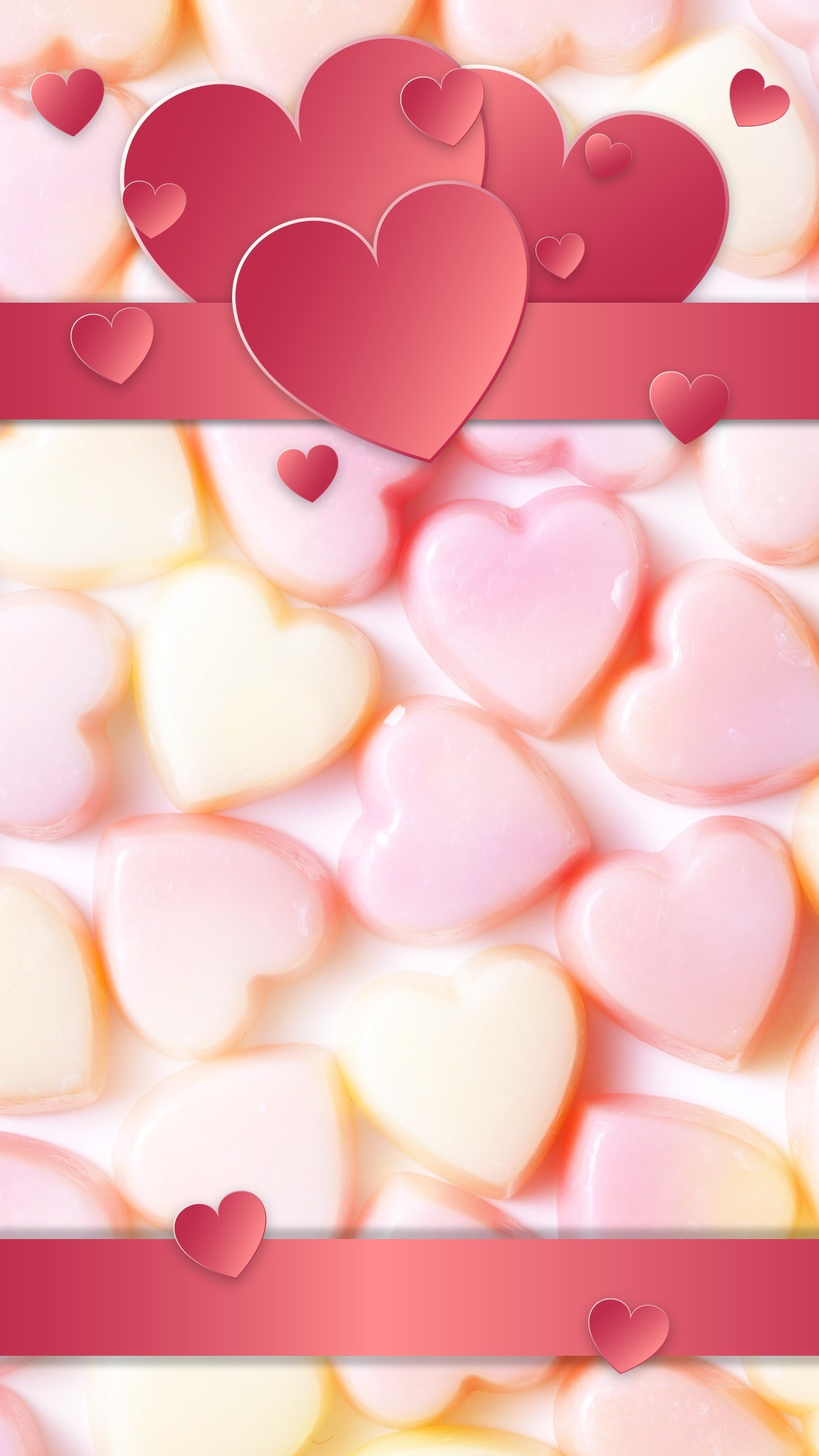 Colorful Heart Candies Desktop Wallpaper Hd - Heart , HD Wallpaper & Backgrounds
