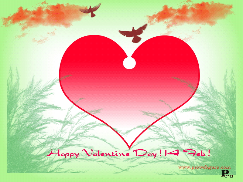 Valentine Day Red Heart Butterfly Wallpaper Free Free