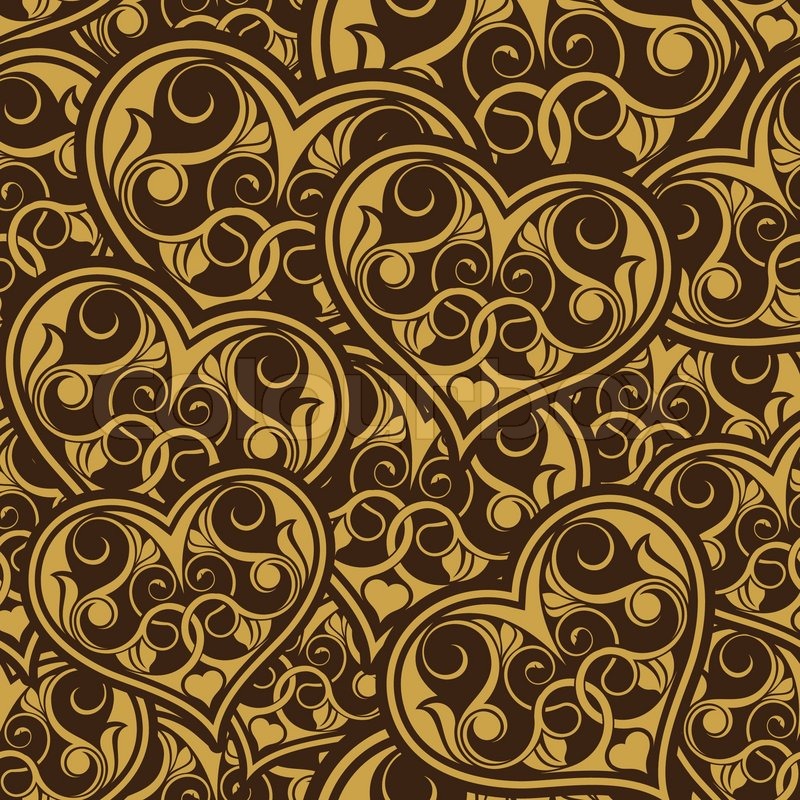Stock Vector Of 'wedding Gold Seamless Wallpaper Pattern - Seamless Wallpaper Texture Golden , HD Wallpaper & Backgrounds