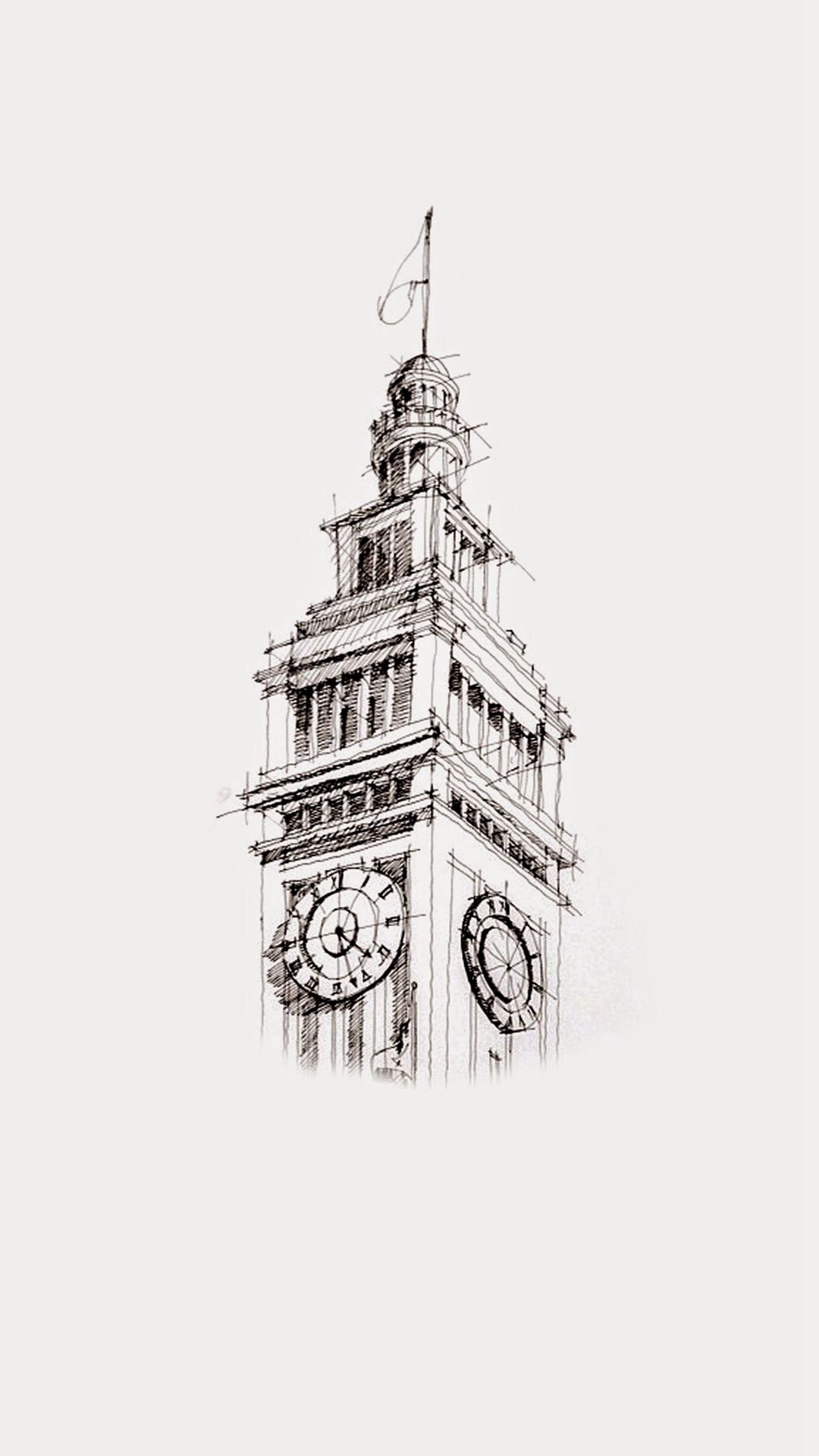 England - Architecture Sketch Wallpaper Iphone , HD Wallpaper & Backgrounds
