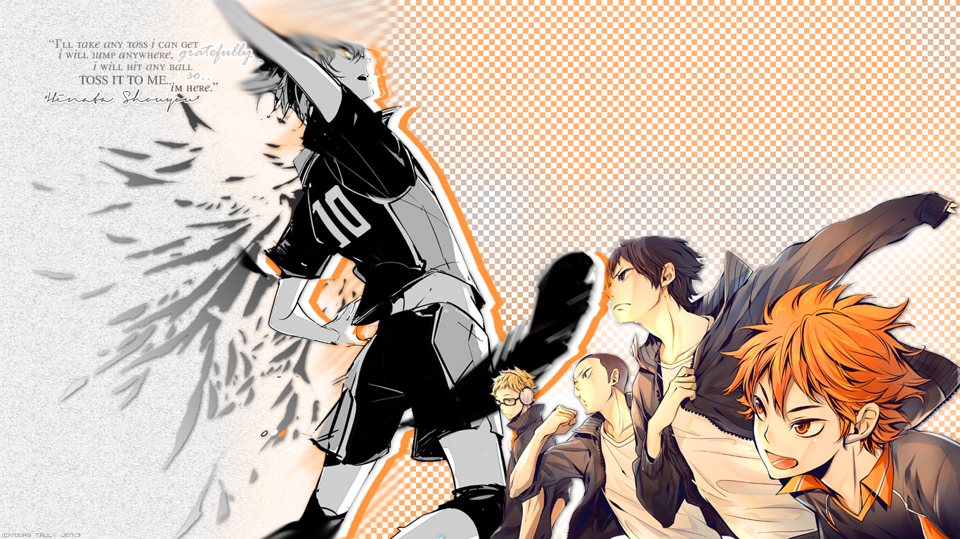 Wallpaper Hd - Haikyuu Black And White , HD Wallpaper & Backgrounds