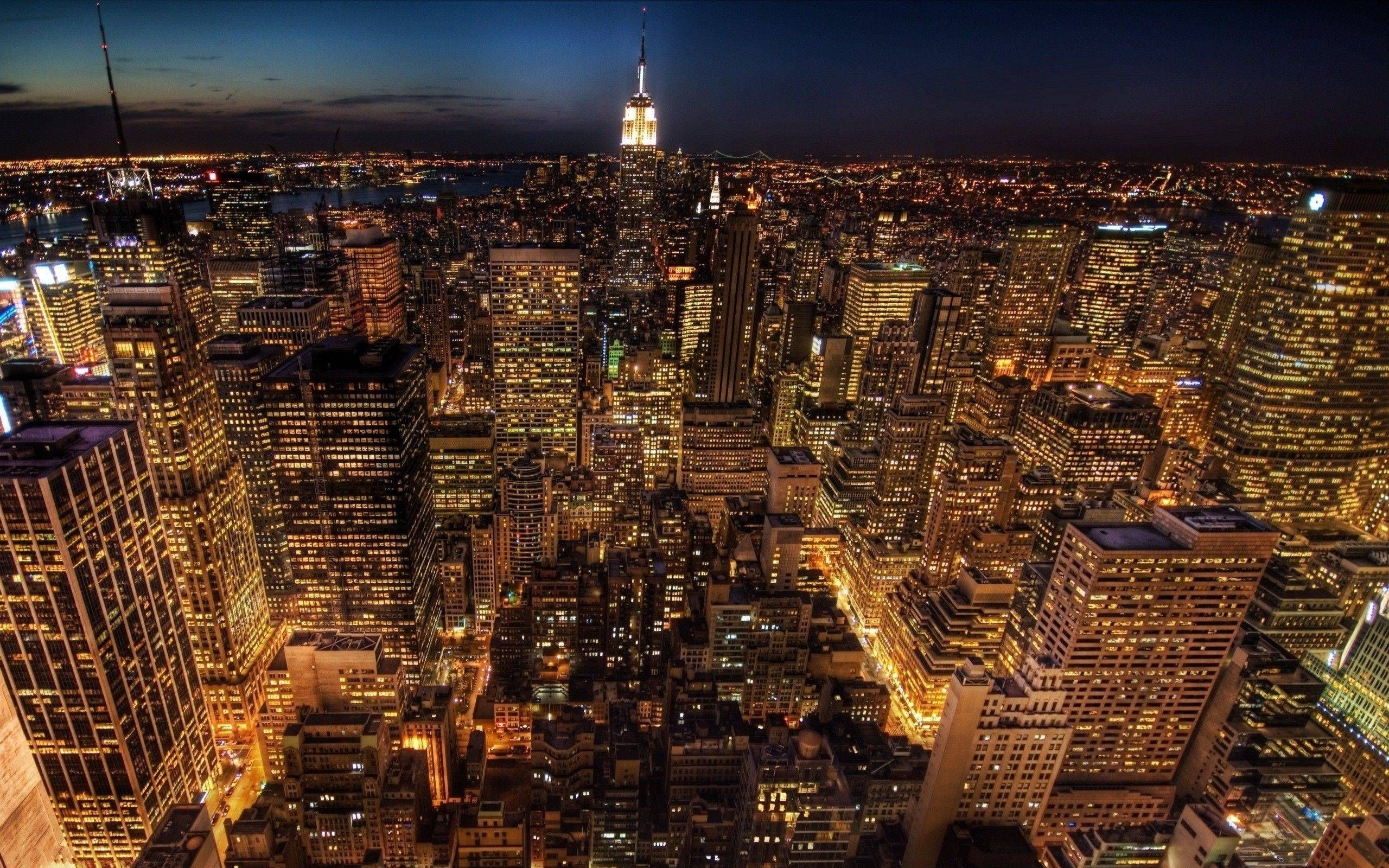 10 Best New York City Night Hd Wallpaper Full Hd 1080p - New York City Night Hd , HD Wallpaper & Backgrounds