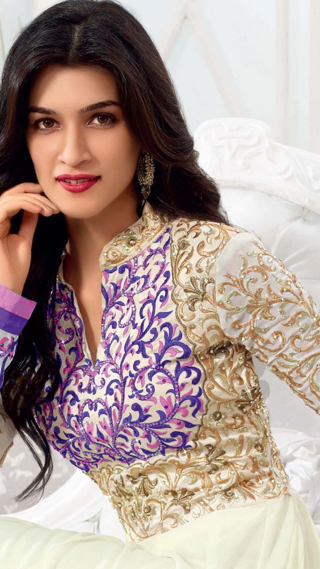 Kriti Sanon, Beauty, Bollywood, 8k - Kriti Sanon In Saree , HD Wallpaper & Backgrounds