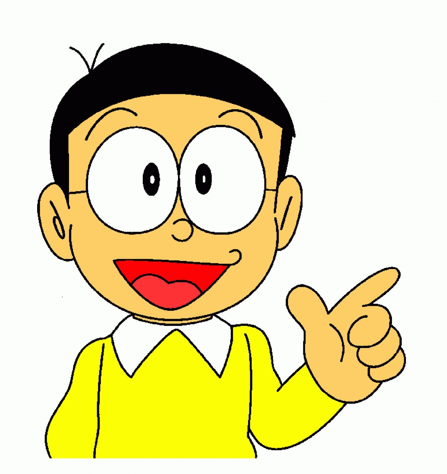 Nobita Smiling Funny Face - Nobita Cartoon , HD Wallpaper & Backgrounds