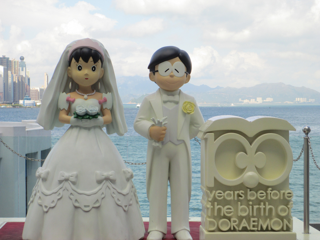 Nobita Shizuka Hd Wallpaper - Shizuka And Nobita Marriage , HD Wallpaper & Backgrounds