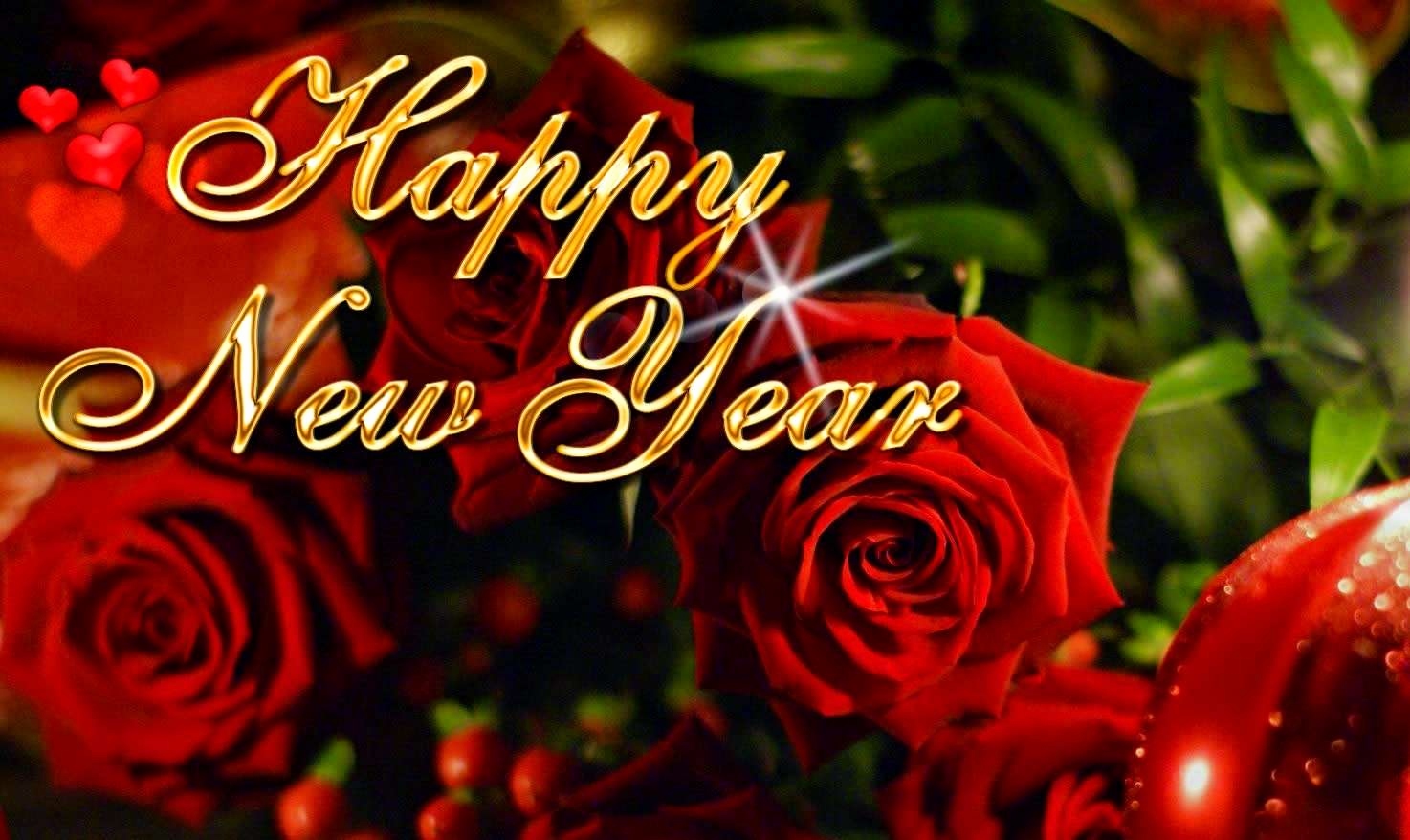 Funny New Year Wishes Quotes 2015 Fresh Happy New Year - Happy New Year 2019 Rose , HD Wallpaper & Backgrounds