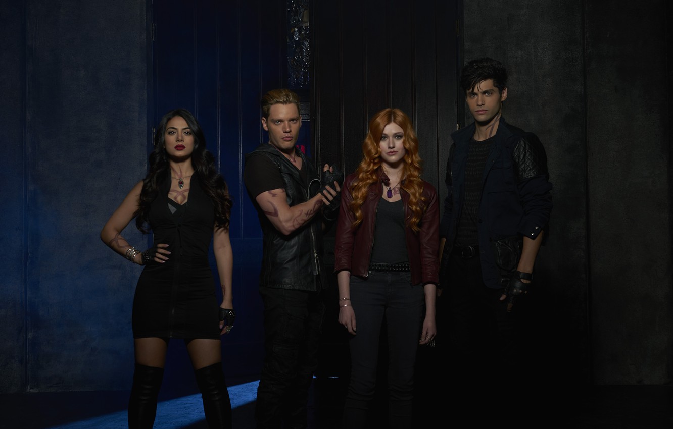 Photo Wallpaper Look, Actors, The Series, Runes, Movies, - Shadowhunters Clary Jace And Alec , HD Wallpaper & Backgrounds