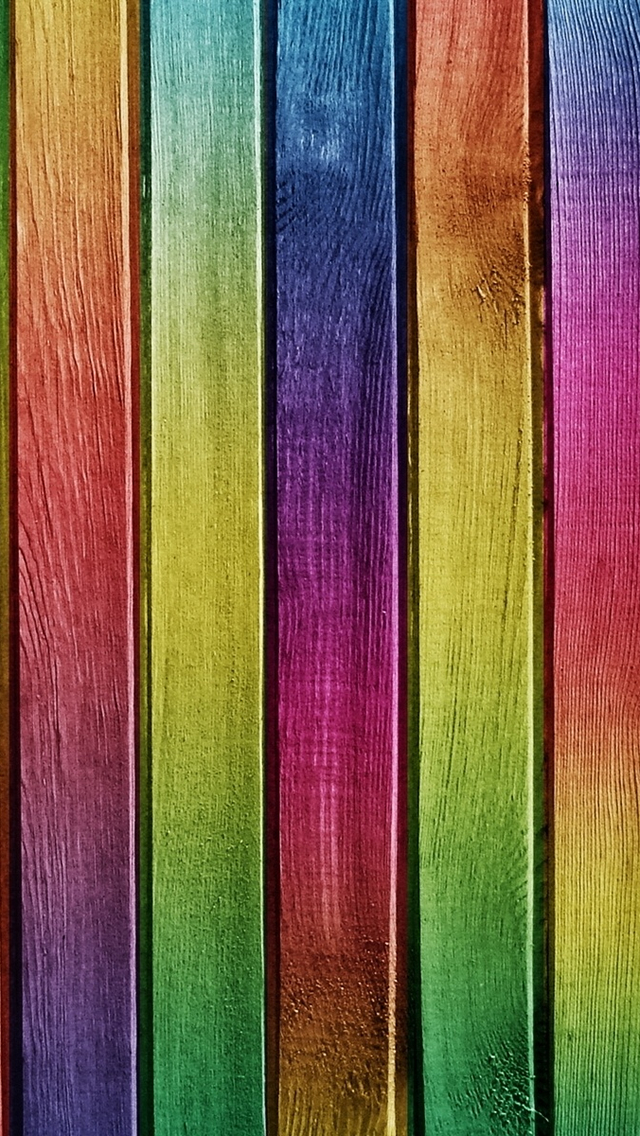 Colorful Wood Iphone Se Wallpaper - Rainbow Colors Android Wallpaper Hd , HD Wallpaper & Backgrounds