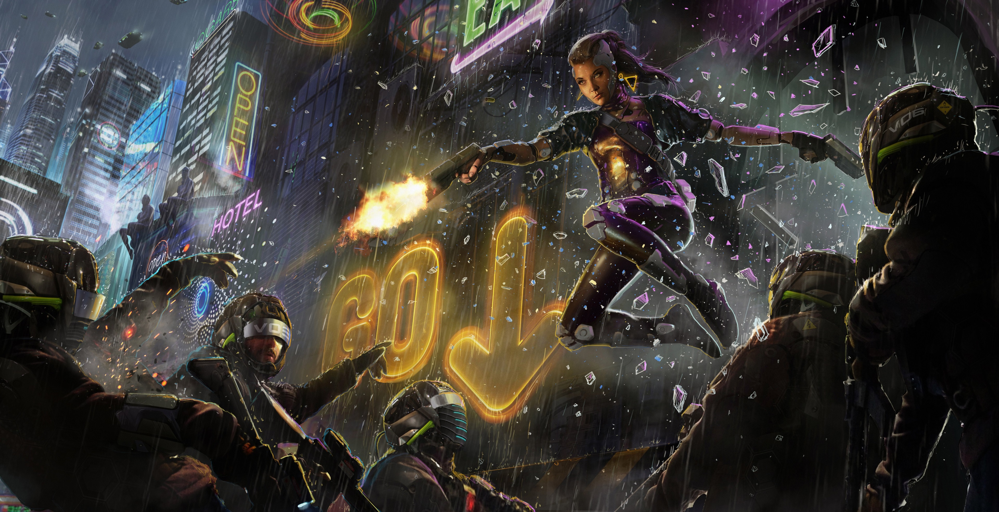 Scifi 4k Wallpaper Pic - Cyberpunk 2077 Wallpaper 4k , HD Wallpaper & Backgrounds