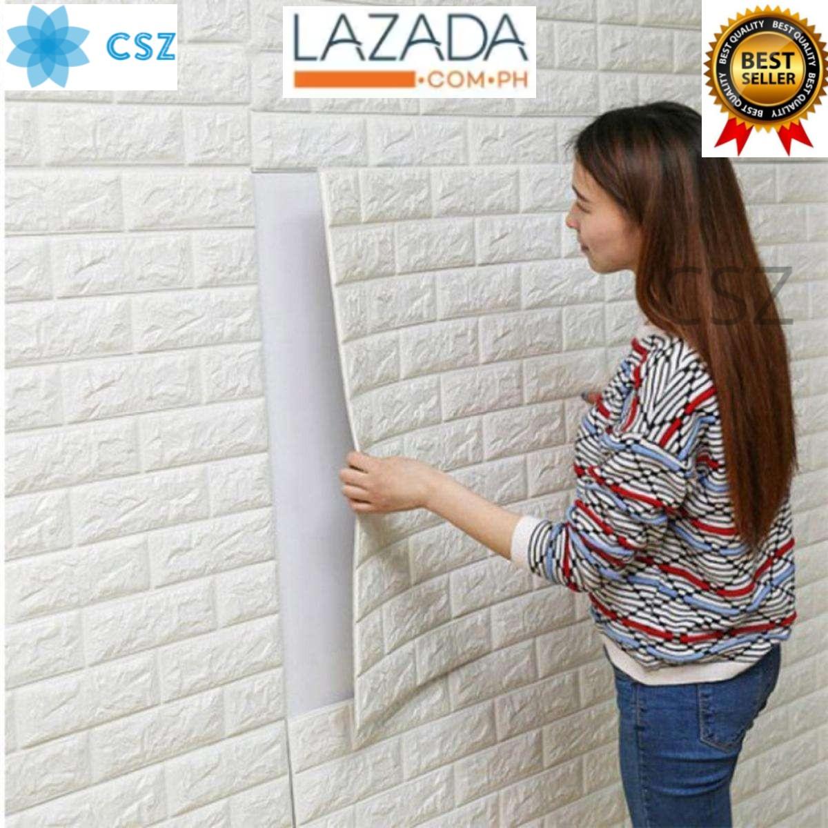 White Brick 1 Piece Wall Sticker Measures 70cm X 77cm 3d Wall Paper