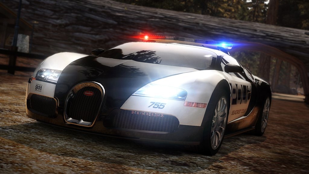 Nf Bugatti Veyron Police Car Hd Wallpaper Wallpaper - Need For Speed Hot Pursuit Police , HD Wallpaper & Backgrounds