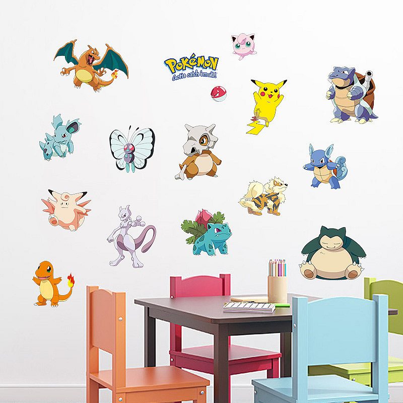 Wall Stickers - Pokemon Wall Stickers , HD Wallpaper & Backgrounds